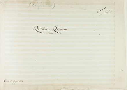  Petrali Vincenzo : Beatus vir / a tenore con Cori. Musica, Musica, Teatro, Spettacolo  - Auction Manuscripts, Books, Autographs, Prints & Drawings - Libreria Antiquaria Gonnelli - Casa d'Aste - Gonnelli Casa d'Aste