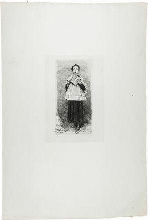  Mosè Bianchi  (Monza, 1840 - 1904) : Il chierichetto.  - Asta Manoscritti, Libri, Autografi, Stampe & Disegni - Libreria Antiquaria Gonnelli - Casa d'Aste - Gonnelli Casa d'Aste