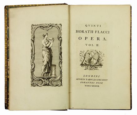  Horatius Flaccus Quintus : Opera. Vol I (-II).  John Pine  - Asta Libri, Grafica - Libreria Antiquaria Gonnelli - Casa d'Aste - Gonnelli Casa d'Aste