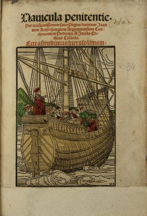  Geiler von Kaiserberg Johan : Navicula penitentie...  Hans Burgkmair  (Augsburg, 1473 - 1531), Jacob Otther  - Asta Libri, Grafica - Libreria Antiquaria Gonnelli - Casa d'Aste - Gonnelli Casa d'Aste