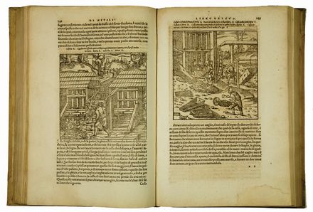  Agricola Georg : Opera [...] de l'arte dei metalli partita in XII libri, ne quali si descrivano tutte le sorti, e qualità de gli uffizij, de gli strumenti, delle macchine... Scienze naturali  Hans Rudolph Manuel Deutsch  - Auction Books, Prints and Drawings - Libreria Antiquaria Gonnelli - Casa d'Aste - Gonnelli Casa d'Aste