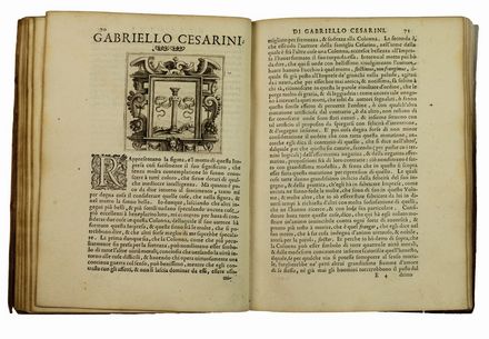  Camilli Camillo : Imprese illustri di diversi, coi discorsi [...], et con le figure intagliate in rame di Girolamo Porro [...]. Parte Prima (-Terza).  Girolamo Porro, Andrea Alciati, Claude Mignault  ( - 1606), Francisco Sanchez de las Brozas  (1523 - 1600), Lorenzo Pignoria  - Asta Libri, Grafica - Libreria Antiquaria Gonnelli - Casa d'Aste - Gonnelli Casa d'Aste