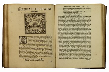  Camilli Camillo : Imprese illustri di diversi, coi discorsi [...], et con le figure intagliate in rame di Girolamo Porro [...]. Parte Prima (-Terza).  Girolamo Porro, Andrea Alciati, Claude Mignault  ( - 1606), Francisco Sanchez de las Brozas  (1523 - 1600), Lorenzo Pignoria  - Asta Libri, Grafica - Libreria Antiquaria Gonnelli - Casa d'Aste - Gonnelli Casa d'Aste