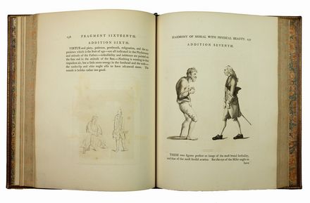  Lavater Johann Caspar : Essays on Physiognomy, designed to promote the Knowledge and Love of Mankind [...]. Volume I (-III part II).  William Blake  (Londra, 1757 - Londra, 1827), Johann Heinrich Füssli  (Zurigo, 1741 - Putney Hill, Londra, 1841), Thomas Holloway  - Asta Libri, Grafica - Libreria Antiquaria Gonnelli - Casa d'Aste - Gonnelli Casa d'Aste