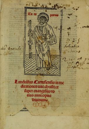  Ludolphus de Saxonia : Vita Christi.  - Asta Libri, Grafica - Libreria Antiquaria Gonnelli - Casa d'Aste - Gonnelli Casa d'Aste