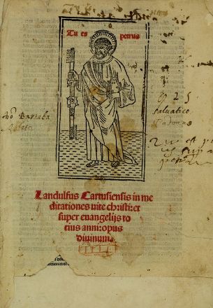  Ludolphus de Saxonia : Vita Christi. Incunabolo, Religione, Collezionismo e Bibiografia  - Auction Books, Prints and Drawings - Libreria Antiquaria Gonnelli - Casa d'Aste - Gonnelli Casa d'Aste