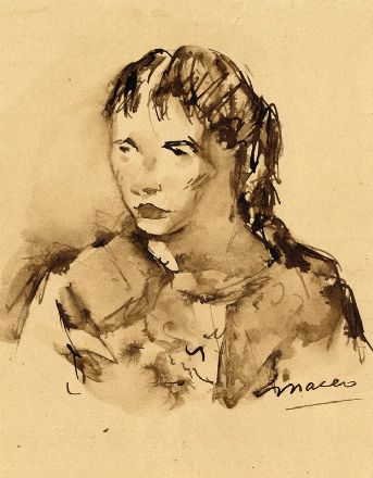  Maceo Casadei  (Forl, 1899 - 1992) : Ritratto femminile.  - Asta Libri, Grafica - Libreria Antiquaria Gonnelli - Casa d'Aste - Gonnelli Casa d'Aste