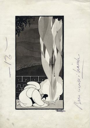 Luigi (detto Gino) Baldo  (Padova, 1884 - Milano, 1961) : Novembre. La rientrata.  - Asta Libri, Grafica - Libreria Antiquaria Gonnelli - Casa d'Aste - Gonnelli Casa d'Aste