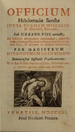 Officium Hebdomadae Sanctae...  - Asta Libri, Grafica - Libreria Antiquaria Gonnelli - Casa d'Aste - Gonnelli Casa d'Aste