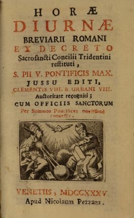 Horae diurnae breviarii romani... Legatura, Collezionismo e Bibiografia  - Auction Books, Prints and Drawings - Libreria Antiquaria Gonnelli - Casa d'Aste - Gonnelli Casa d'Aste