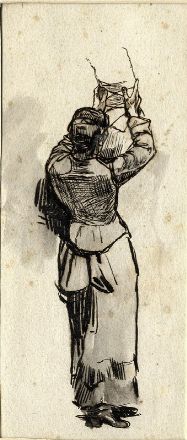  Luigi Serra  (Bologna, 1846 - 1888) : Studi e schizzi diversi.  - Auction Books, Prints and Drawings - Libreria Antiquaria Gonnelli - Casa d'Aste - Gonnelli Casa d'Aste