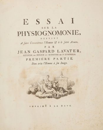  Lavater Johann Caspar : Essai sur la physiognomonie...Première partie (-quatrieme).  - Asta Libri, Grafica - Libreria Antiquaria Gonnelli - Casa d'Aste - Gonnelli Casa d'Aste