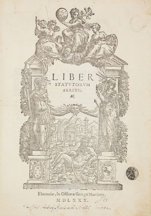 Liber statutorum Arretii.  - Asta Libri, Grafica - Libreria Antiquaria Gonnelli - Casa d'Aste - Gonnelli Casa d'Aste