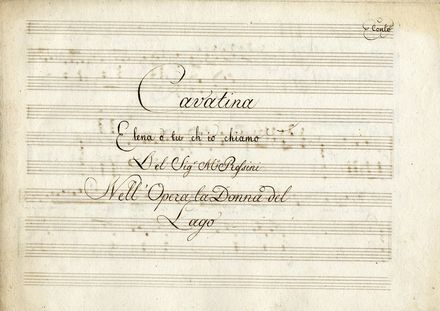  Rossini Gioachino : Scena e Duetto / Bell'imago degli Dei / Nella Grand'Opera La Semiramide. Musica, Musica, Teatro, Spettacolo  - Auction Books, Prints and Drawings - Libreria Antiquaria Gonnelli - Casa d'Aste - Gonnelli Casa d'Aste