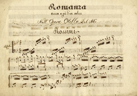  Rossini Gioachino : Scena e Duetto / Bell'imago degli Dei / Nella Grand'Opera La Semiramide. Musica, Musica, Teatro, Spettacolo  - Auction Books, Prints and Drawings - Libreria Antiquaria Gonnelli - Casa d'Aste - Gonnelli Casa d'Aste