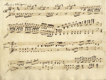  Rossini Gioachino : Ricciardo? che veggo / Duetto / nell'opera Ricciardo e Zoraide [?] / Ridotta / a Duo Concertante / Per / Arpa e Violoncello / dal Sig. r Ferdinando Marcucci.  - Asta Libri, Grafica - Libreria Antiquaria Gonnelli - Casa d'Aste - Gonnelli Casa d'Aste