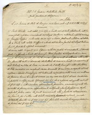 Atto di accusa della Procura di Stato di Rovigno (Croazia) nei confronti del comandante Paolo Winter a seguito dell'affondamento del piroscafo.  - Asta Libri, Grafica - Libreria Antiquaria Gonnelli - Casa d'Aste - Gonnelli Casa d'Aste