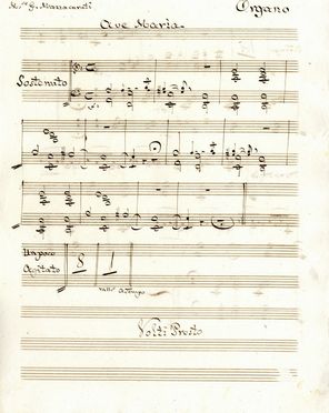  Mazzacorati Giovanni Giuseppe : Ave Maria. Musica, Musica, Teatro, Spettacolo  - Auction Books, Prints and Drawings - Libreria Antiquaria Gonnelli - Casa d'Aste - Gonnelli Casa d'Aste