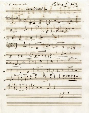  Mazzacorati Giovanni Giuseppe : Ave Maria. Musica, Musica, Teatro, Spettacolo  - Auction Books, Prints and Drawings - Libreria Antiquaria Gonnelli - Casa d'Aste - Gonnelli Casa d'Aste