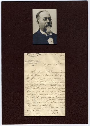  Lombroso Cesare : Lettera con nota e firma autografa.  - Asta Libri, Grafica - Libreria Antiquaria Gonnelli - Casa d'Aste - Gonnelli Casa d'Aste