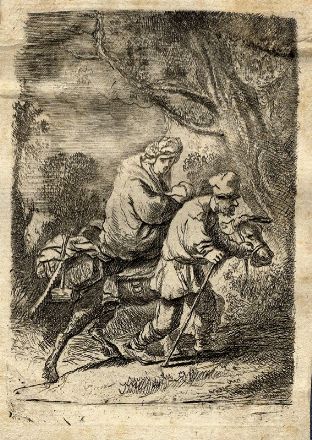  Lorenzo Loli  (Bologna, 1612 - 1691) : Maddalena nel deserto in adorazione del crocefisso.  - Asta Libri, Grafica - Libreria Antiquaria Gonnelli - Casa d'Aste - Gonnelli Casa d'Aste
