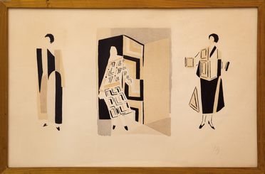  Sonia Delaunay  (Gradshik, 1885 - Parigi, 1979) : Costume Designs.  - Asta Design, Grafica - Libreria Antiquaria Gonnelli - Casa d'Aste - Gonnelli Casa d'Aste