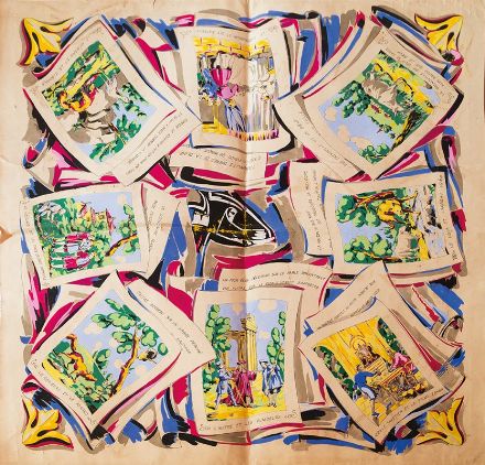 Studi per progettazione di tessuti e foulard.  - Auction Design, Prints & Drawings - Libreria Antiquaria Gonnelli - Casa d'Aste - Gonnelli Casa d'Aste