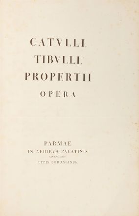  Catullus Gaius Valerius : Opera.  - Asta Libri, Grafica - Libreria Antiquaria Gonnelli - Casa d'Aste - Gonnelli Casa d'Aste