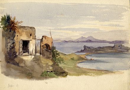 Veduta del golfo di Napoli.  - Auction Paintings, Prints, Drawings and Fine Art - Libreria Antiquaria Gonnelli - Casa d'Aste - Gonnelli Casa d'Aste
