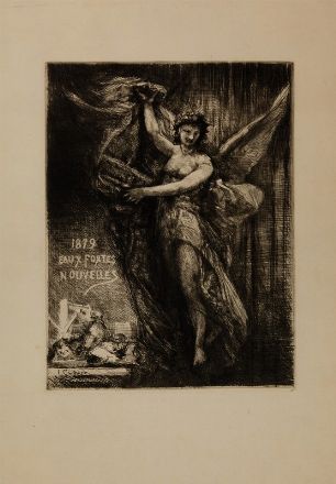  Émile Boilvin  (Metz, 1845 - 1899) : Agacerie.  - Asta Grafica, Dipinti ed Oggetti d'Arte dal XV al XX secolo - Libreria Antiquaria Gonnelli - Casa d'Aste - Gonnelli Casa d'Aste