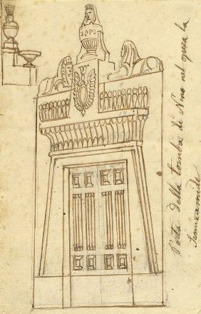  Sante Nucci  (Bologna, 1821 - 1896) : Lotto di 7 disegni di soggetto teatrale per la Semiramide di Rossini.  Gioachino Rossini  (1792 - 1868)  - Asta Grafica, Dipinti ed Oggetti d'Arte dal XV al XX secolo - Libreria Antiquaria Gonnelli - Casa d'Aste - Gonnelli Casa d'Aste