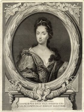  Carlo Faucci  (Firenze, 1729) : Ritratto di Maria Luisa infanta di Spagna arciduchessa d'Austria granduchessa di Toscana. Su disegno di Giuseppe Macpherson.  Giuseppe Macpherson  (Firenze, 1726), Carlo Gregori, Marco Alvise Pitteri  (Venezia, 1702 - 1786)  - Asta Grafica, Dipinti ed Oggetti d'Arte dal XV al XX secolo - Libreria Antiquaria Gonnelli - Casa d'Aste - Gonnelli Casa d'Aste