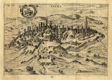  Hondius Jodocus : Siena (Sena).  - Asta Grafica, Dipinti ed Oggetti d'Arte dal XV al XX secolo - Libreria Antiquaria Gonnelli - Casa d'Aste - Gonnelli Casa d'Aste