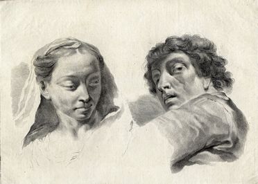  Marco Alvise Pitteri  (Venezia, 1702 - 1786) : Lotto di 2 incisioni da Studi di pittura, già dissegnati da Giambattista Piazzetta...  Giovanni Battista Piazzetta  (Venezia, 1683 - 1754)  - Asta Grafica, Dipinti ed Oggetti d'Arte dal XV al XX secolo - Libreria Antiquaria Gonnelli - Casa d'Aste - Gonnelli Casa d'Aste
