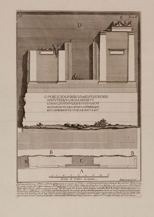  Giovanni Battista Piranesi  (Mogliano Veneto, 1720 - Roma, 1778) : Lotto di 14 tavole da Le antichit� romane. Tomo secondo contenente gli avanzi de' monumenti sepolcrali di Roma e dell'agro romano.  - Auction Paintings, Prints, Drawings and Fine Art - Libreria Antiquaria Gonnelli - Casa d'Aste - Gonnelli Casa d'Aste
