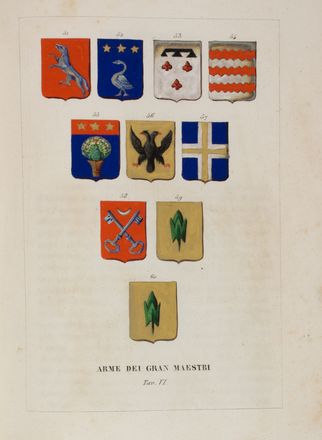  Manara Giuseppe : Storia dell'Ordine di Malta ne' suoi Gran Maestri e Cavalieri tradotta dall'idioma francese accresciuta ed illustrata... [estratto da Teatro araldico... Volume sesto]. Araldica, Militaria, Religione, Storia, Diritto e Politica, Storia, Diritto e Politica  Leone Tettoni, Francesco Saladini  - Auction BOOKS, MANUSCRIPTS AND AUTOGRAPHS - Libreria Antiquaria Gonnelli - Casa d'Aste - Gonnelli Casa d'Aste