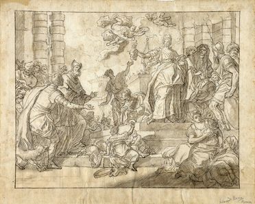  Lorenzo De Caro  (Italia, ) [cerchia di] : Trionfo di Giuditta.  - Asta Grafica, Dipinti ed Oggetti d'Arte dal XV al XX secolo - Libreria Antiquaria Gonnelli - Casa d'Aste - Gonnelli Casa d'Aste