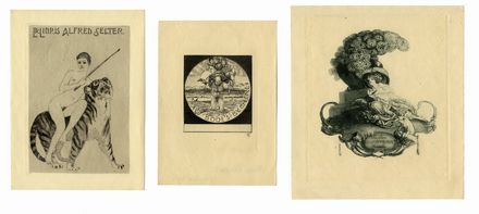  Max Klinger  (Lipsia, 1857 - Grossjena, 1920) : Due ex-libris.  - Asta Grafica, Dipinti ed Oggetti d'Arte dal XV al XX secolo - Libreria Antiquaria Gonnelli - Casa d'Aste - Gonnelli Casa d'Aste