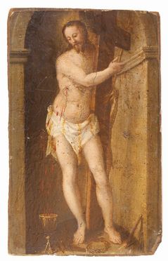  Marco Pino  (Siena, 1525 - Napoli, 1583) [ambito di] : Cristo con i segni della Passione.  - Asta Grafica, Dipinti ed Oggetti d'Arte dal XV al XX secolo - Libreria Antiquaria Gonnelli - Casa d'Aste - Gonnelli Casa d'Aste