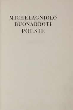 Buonarroti Michelangelo (il giovane) : Poesie.  - Asta Libri, manoscritti e autografi - Libreria Antiquaria Gonnelli - Casa d'Aste - Gonnelli Casa d'Aste