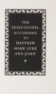 The Holy Gospel according to Matthew, Mark, Luke and John.  Bartolomeo di Giovanni, Bruno Bramanti  (Firenze, 1897 - 1957)  - Asta Libri, manoscritti e autografi - Libreria Antiquaria Gonnelli - Casa d'Aste - Gonnelli Casa d'Aste