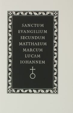 Sanctum Evangelium secundum Matthaeum, Marcum, Lucam, Iohannem.  Bartolomeo di Giovanni, Bruno Bramanti  (Firenze, 1897 - 1957)  - Asta Libri, manoscritti e autografi - Libreria Antiquaria Gonnelli - Casa d'Aste - Gonnelli Casa d'Aste