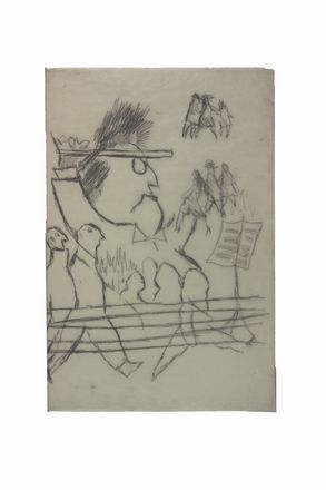  Gadda Carlo Emilio : Un �concerto� di 120 professori.  Mino Maccari  (Siena, 1898 - Roma, 1989), Franco Rognoni  (Milano, 1913 - 1999)  - Asta Libri, manoscritti e autografi - Libreria Antiquaria Gonnelli - Casa d'Aste - Gonnelli Casa d'Aste