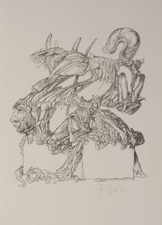 Della Porta Giovan Battista : Della fisionomia dell'uomo [...]. Un compendio con 5 litografie e un commento di Fabrizio Clerici.  Fabrizio Clerici  (Milano, 1913 - Roma, 1993)  - Asta Libri, manoscritti e autografi - Libreria Antiquaria Gonnelli - Casa d'Aste - Gonnelli Casa d'Aste