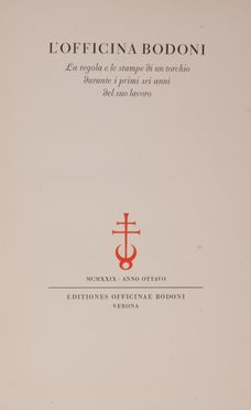  Mardersteig Giovanni : L'Officina Bodoni. La regola e le stampe di un torchio durante i primi sei anni del suo lavoro.  Frans Masereel  (Blankenberge, 1889 - Avignone, 1972)  - Asta Libri, manoscritti e autografi - Libreria Antiquaria Gonnelli - Casa d'Aste - Gonnelli Casa d'Aste