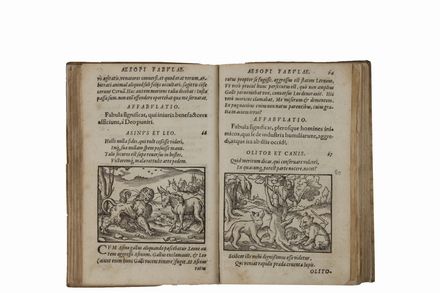  Aesopus : Fabulae, elegantissimis eiconibusveras animalium species ad vivum adumbrantes...  Virgil Solis  (Norimberga,, 1514 - 1562)  - Asta Libri, manoscritti e autografi - Libreria Antiquaria Gonnelli - Casa d'Aste - Gonnelli Casa d'Aste