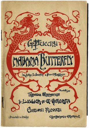  Puccini Giacomo : Madama Butterfly - Libretto d'opera.  - Asta Libri, manoscritti e autografi - Libreria Antiquaria Gonnelli - Casa d'Aste - Gonnelli Casa d'Aste