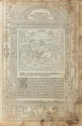  Plutarchus : Vitae illustrium virorum. Incunabolo, Figurato, Collezionismo e Bibiografia, Collezionismo e Bibiografia  - Auction BOOKS, MANUSCRIPTS AND AUTOGRAPHS - Libreria Antiquaria Gonnelli - Casa d'Aste - Gonnelli Casa d'Aste