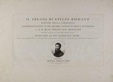  Pinelli Bartolomeo : Il fregio di Giulio Romano dipinto nella Farnesina... Archeologia, Arte, Pittura, Arte, Arte  - Auction BOOKS, MANUSCRIPTS AND AUTOGRAPHS - Libreria Antiquaria Gonnelli - Casa d'Aste - Gonnelli Casa d'Aste