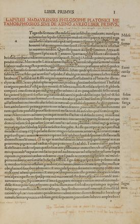  Apuleius : Opera.  - Asta Libri, manoscritti e autografi - Libreria Antiquaria Gonnelli - Casa d'Aste - Gonnelli Casa d'Aste